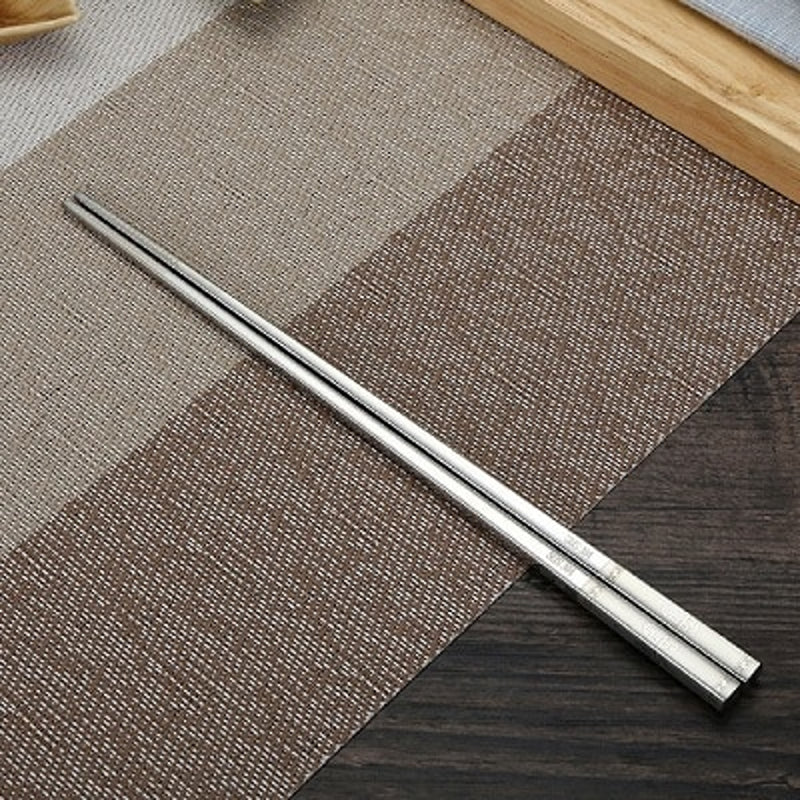 Edelstahl Essstäbchen Nagoro – Silber