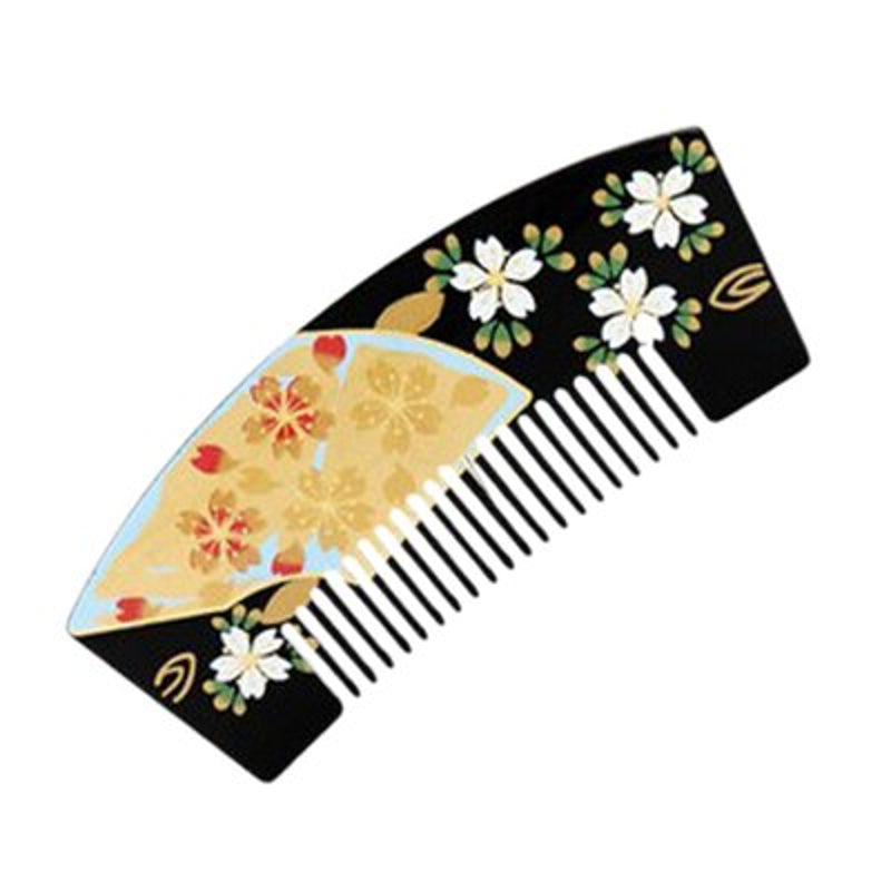 Kanzashi Haarkamm Hideki (3 Farben) – Schwarz