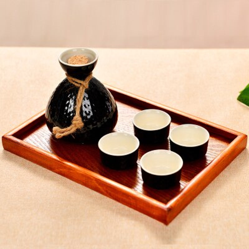 Modernes Sake-Set Nihonshu – Schwarz