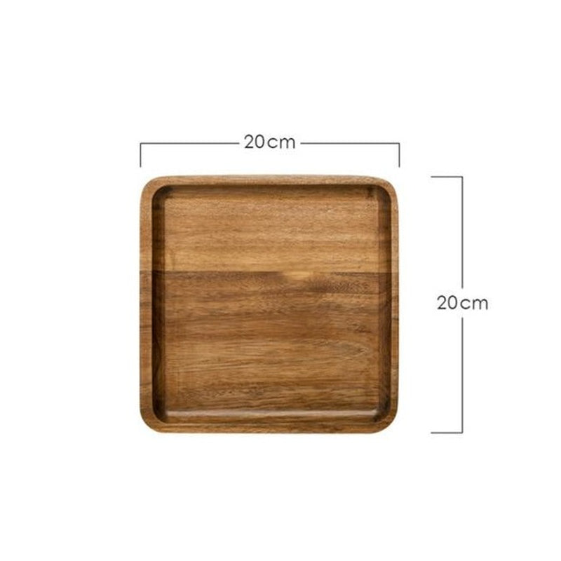 Holztablett Hiragatake (6 Größen) – Quadrat