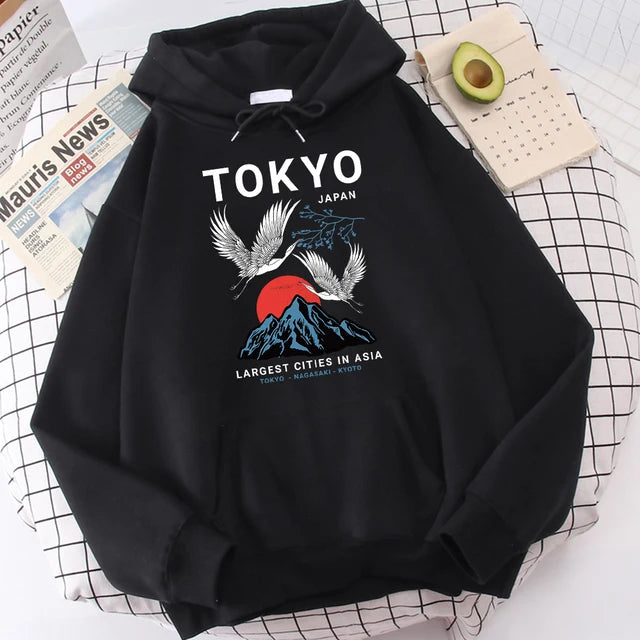Sweatshirt mit Kapuze Tokyo (14 Farben)