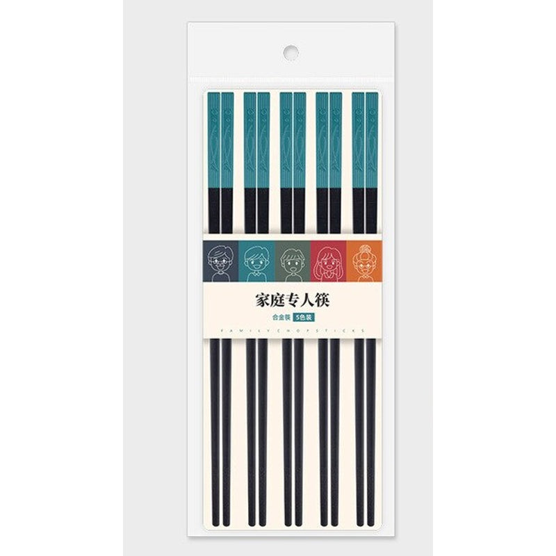 Essstäbchen Set Kushuko (6 Farben) – Blau
