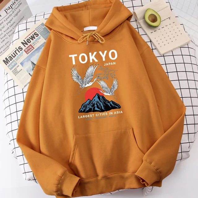 Sweatshirt mit Kapuze Tokyo (14 Farben)
