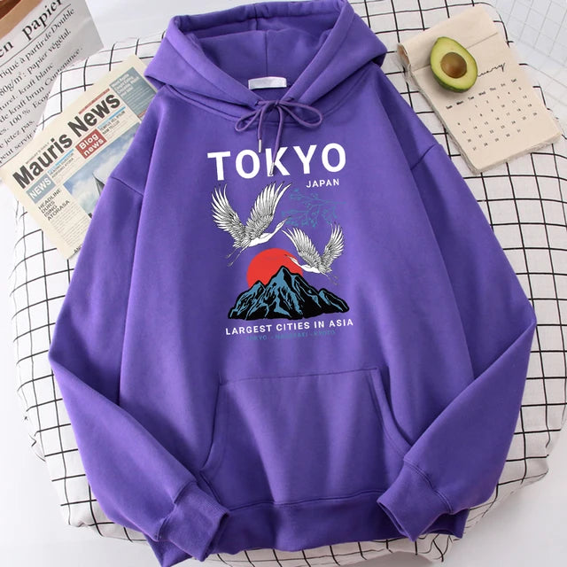Sweatshirt mit Kapuze Tokyo (14 Farben)