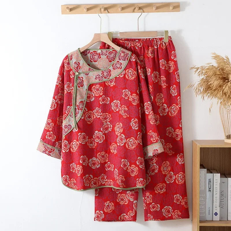 Damen Pyjama Set Jizo (3 Farben)