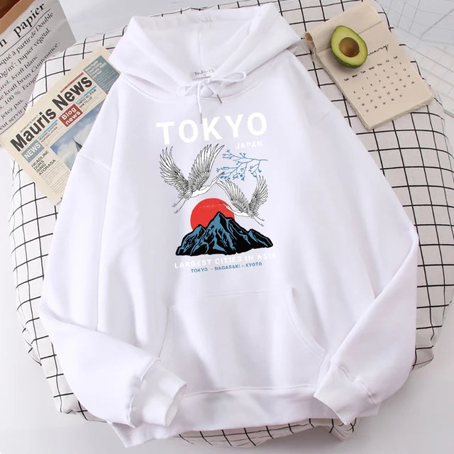 Sweatshirt mit Kapuze Tokyo (14 Farben)