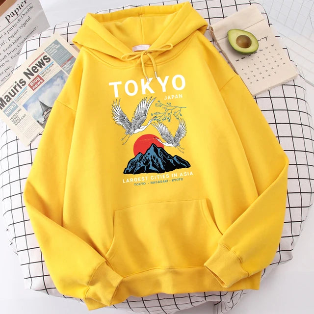 Sweatshirt mit Kapuze Tokyo (14 Farben)