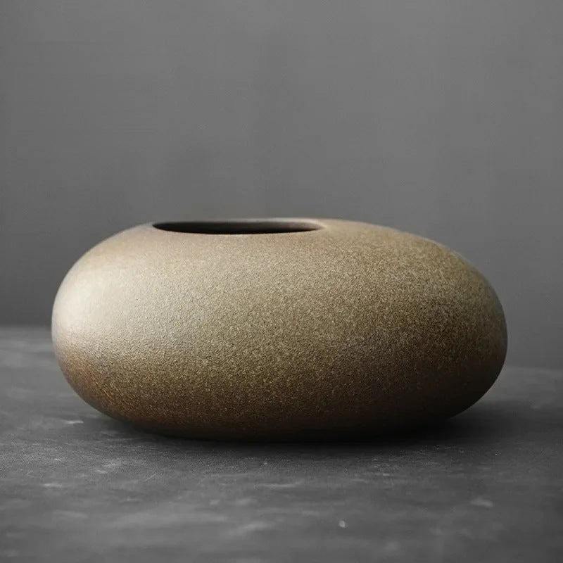 Keramik Vase Kawaishi Sandbeige