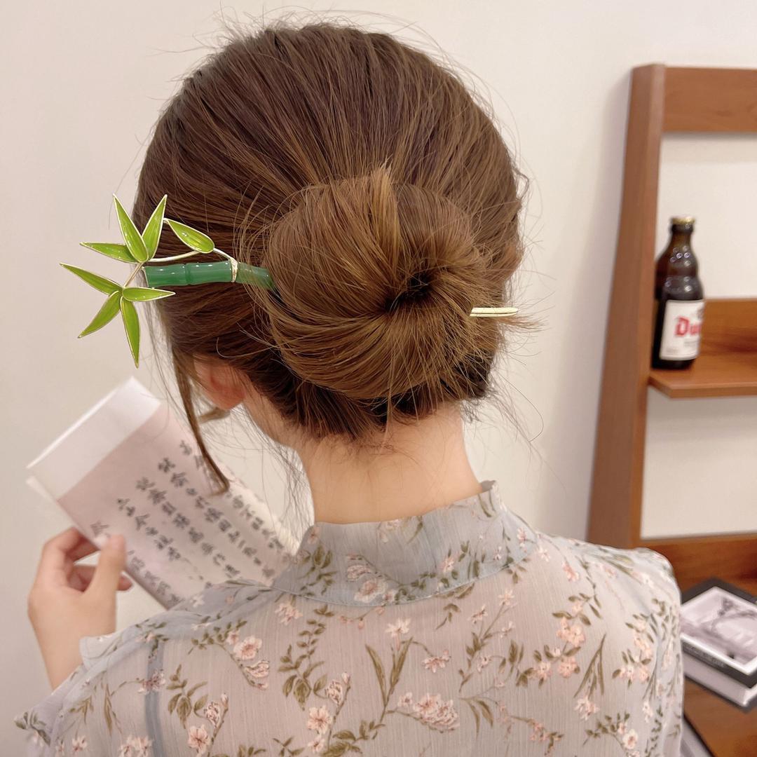 Kanzashi Bambus Haarnadel Agano