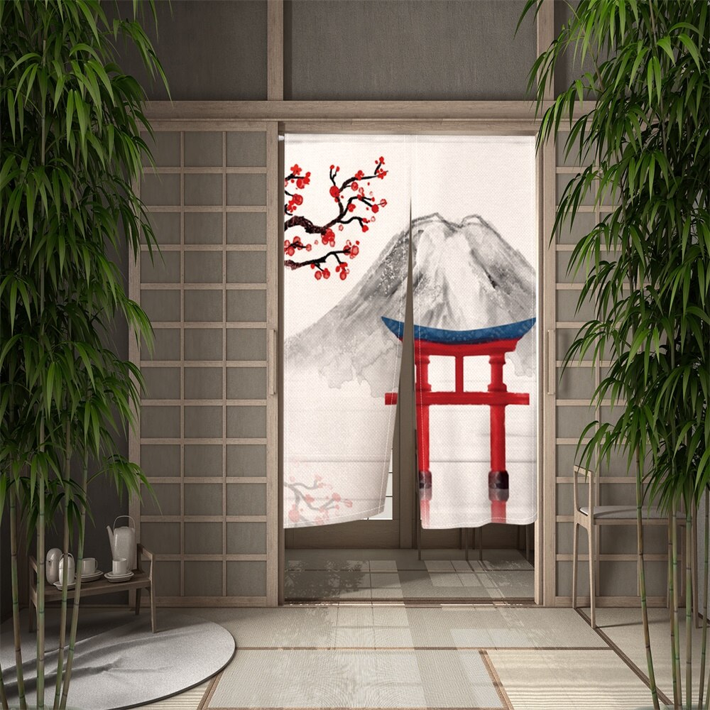 Noren Vorhang Shira im japanischen Stil – Bild 2