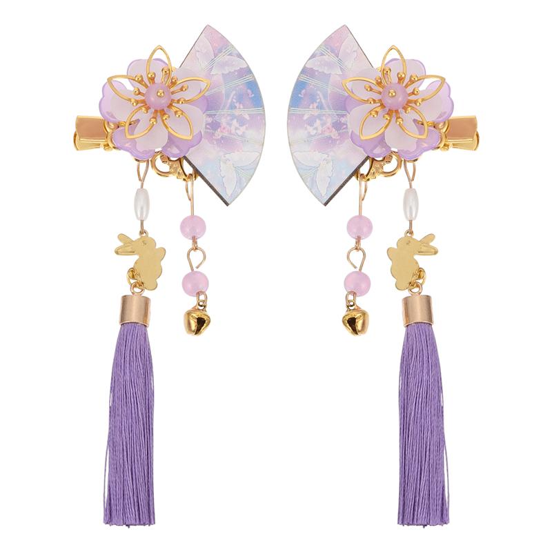 1 Paar Kanzashi Haarspangen Hii (2 Farben)