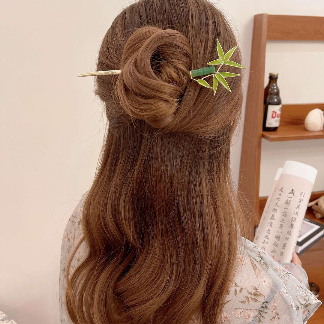 Kanzashi Bambus Haarnadel Agano