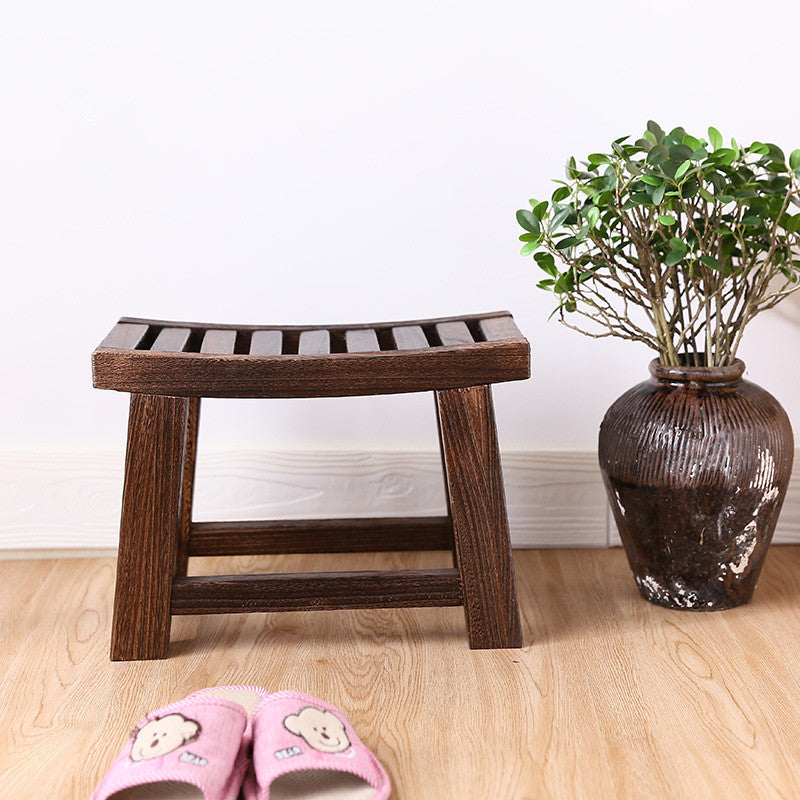 Antike Holz Hocker Morita