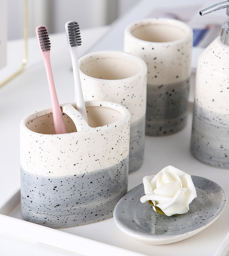 5 Teiliges Badzubehör-Set Kawa