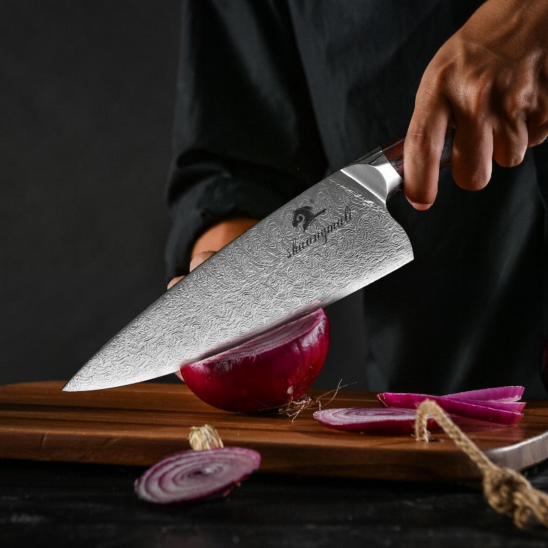 Damaskus-Küchenmesser Izumo