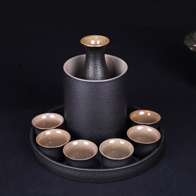 9 Teiliges Sake-Set Hakuba (2 Modelle)