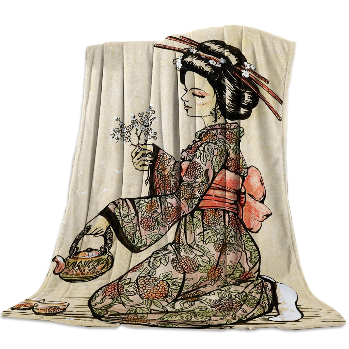 Geisha Kuscheldecke Hoshi (4 Größen)