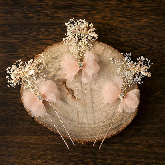 Kanzashi Haarblumen Gina (8 Modelle)