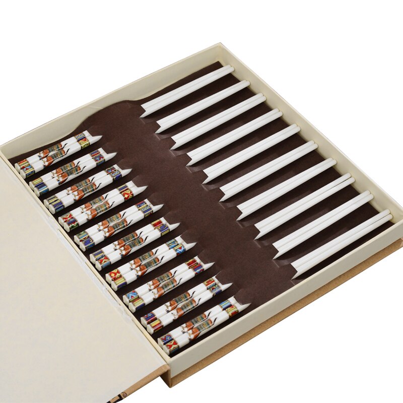 10 Paar Luxus Porzellan Essstäbchen Koiwa (3 Farben)