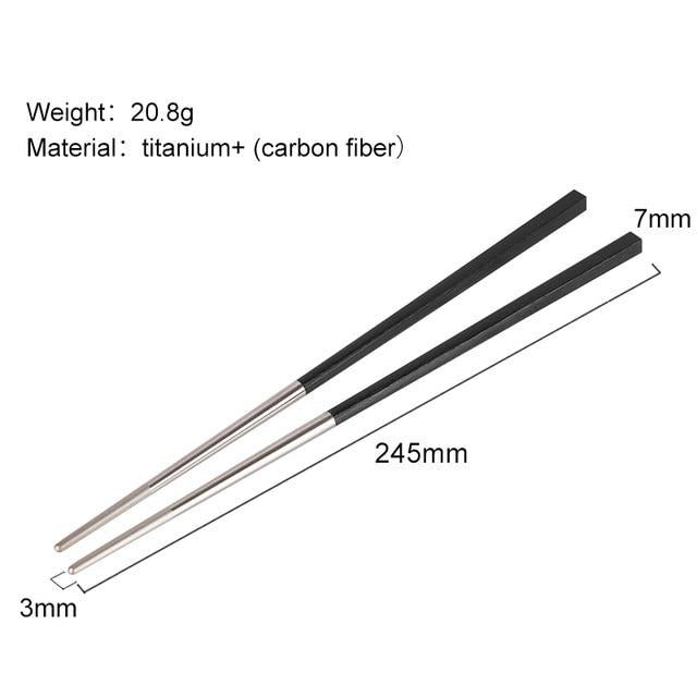 Titanium Essstäbchen Shima