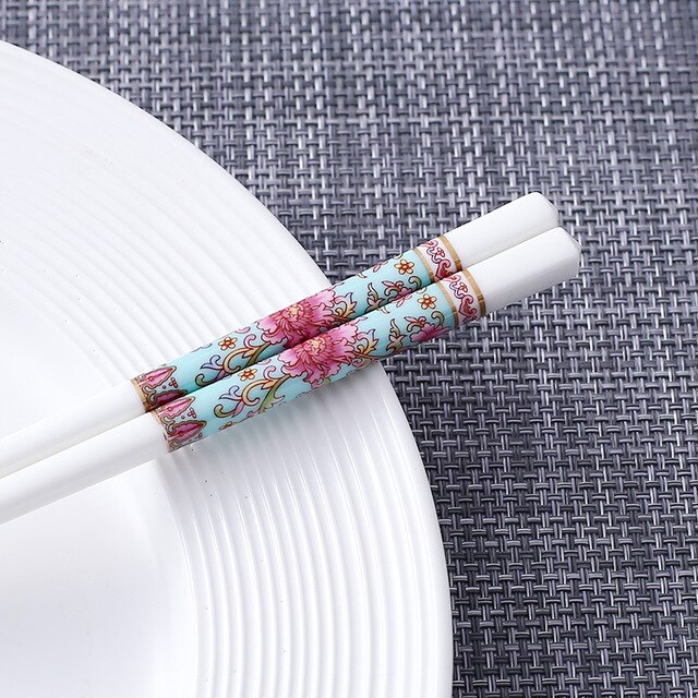 5 Paar Asiatische Porzellan Essstäbchen Daxing