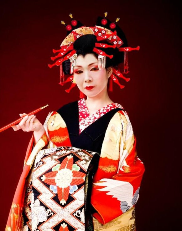 Kanzashi Haarkamm Hideki (3 Farben)