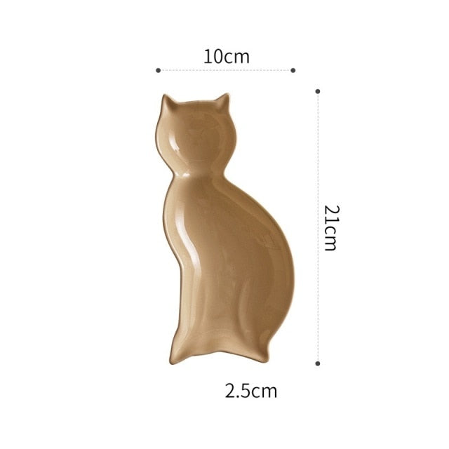 Katzen Teller Mizugaki (7 Farben)
