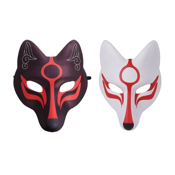 Kabuki Fuchs Masken Miyazaki (2 Farben)