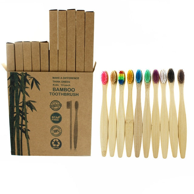10 Bambus Zahnbürsten Rumoi (3 Modelle)