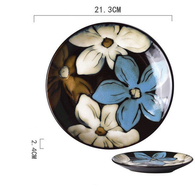 Handgemalte Vintage Teller Chishu (6 Farben)