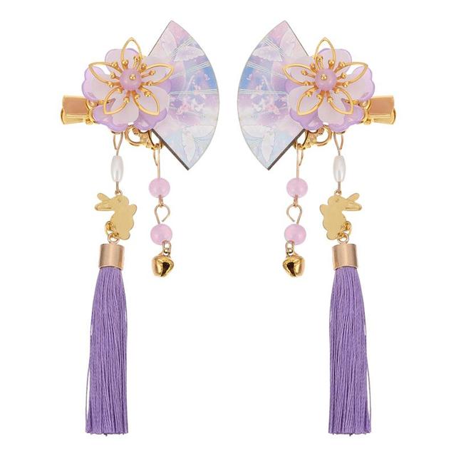 1 Paar Kanzashi Haarspangen Hii (2 Farben)