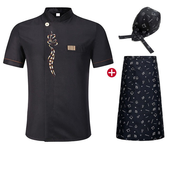 3 Teiliges Kochuniform-Set Kashibaru (6 Farben)