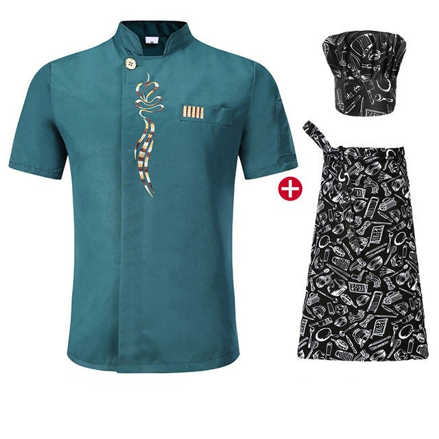 3 Teiliges Kochuniform-Set Kashibaru (6 Farben)