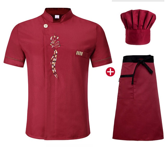 3 Teiliges Kochuniform-Set Kashibaru (6 Farben)