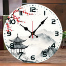 Wanduhr Bashira. Japanischer Art.