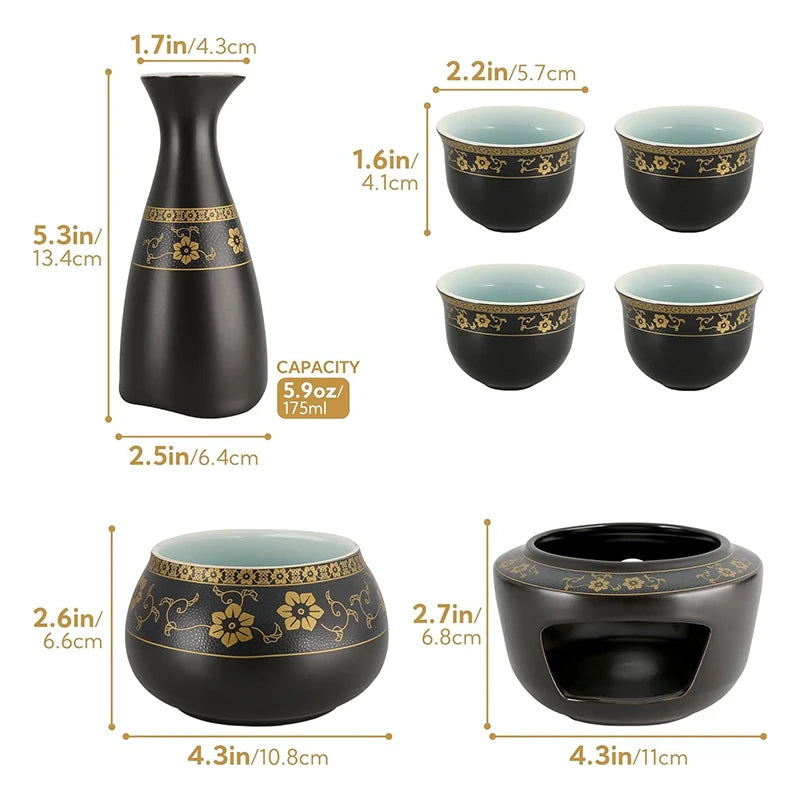 Sake Sets Moso (4 Farben)