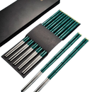 10 Paar Metall Essstäbchen Saiko