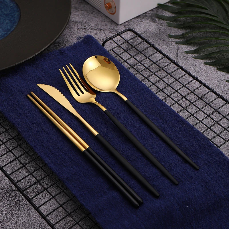 Edelstahl-Besteckset Masaye im koreanischen Stil