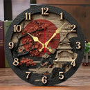 Wanduhr Kazuhiko. Japanischer Art.