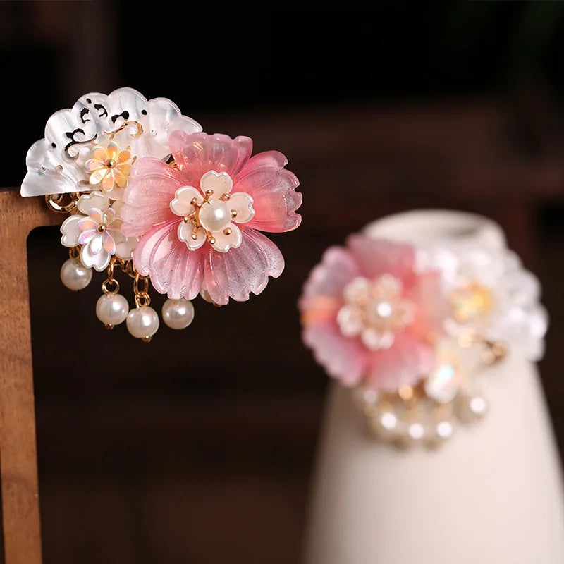 Kanzashi Haarspange Fugoppe (4 Farben)