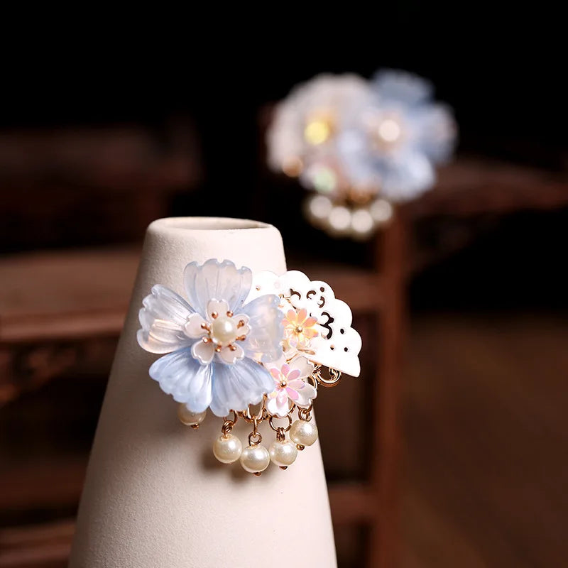 Kanzashi Haarspange Fugoppe (4 Farben)