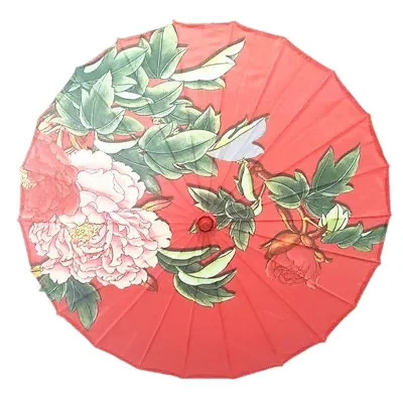 Asiatischer Sonnenschirm Himawari aus Seidenstoff – Bild 4