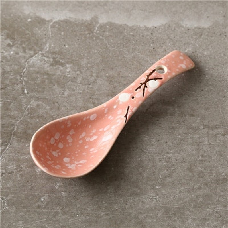 Porzellanlöffel Karo – Rosa