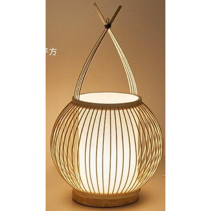 Bambus Tischlampe Taya – Warmes Licht