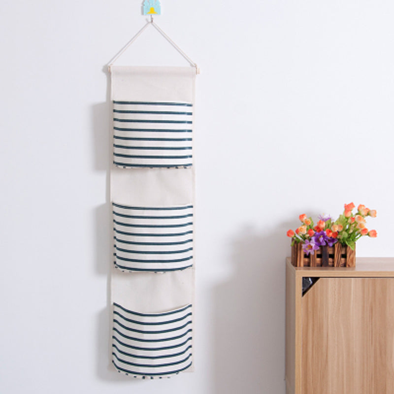 Badezimmer Hängetasche Shizuoka (5 Farben) – Weiß-Blau gestreift