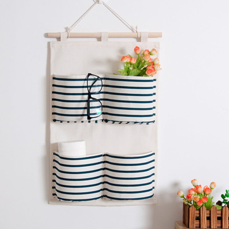 Badezimmer Hängetasche Ota (4 Farben) – Blauweiss
