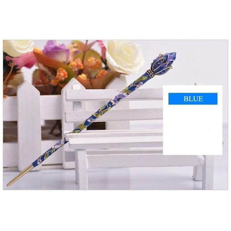 Kreative Kanzashi Haarnadel Airi – Blau