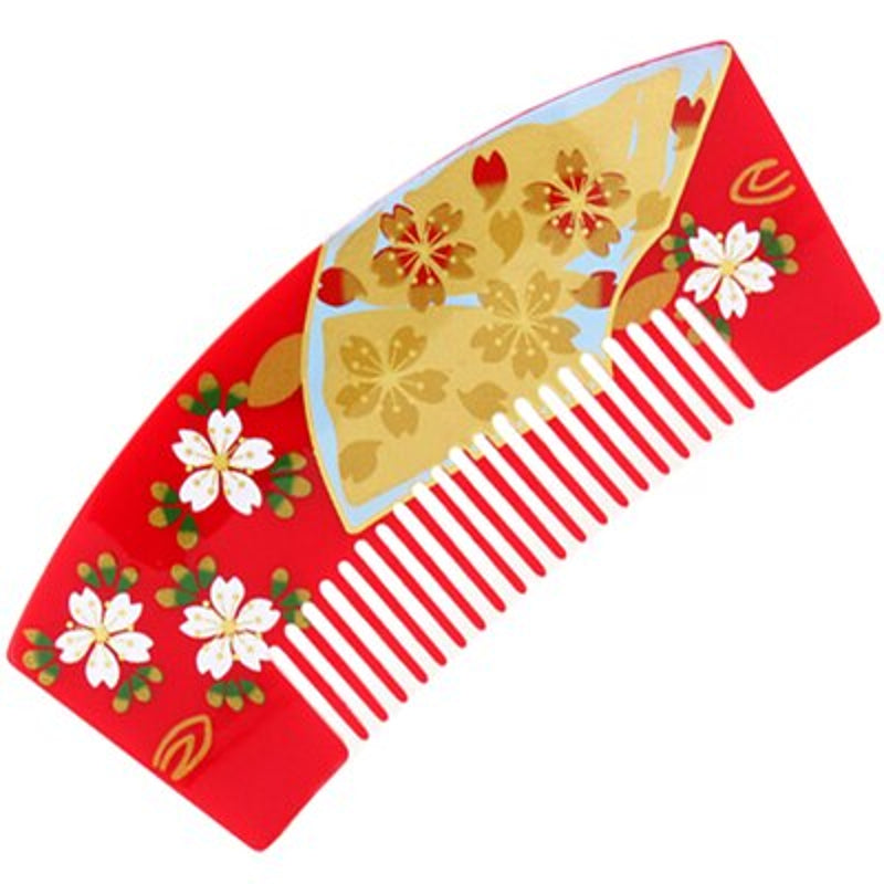 Kanzashi Haarkamm Hideki (3 Farben) – Rot