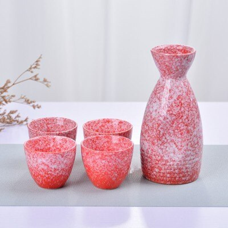 Keramik Sake Set Mukaishima (2 Modelle) – Sake Set B