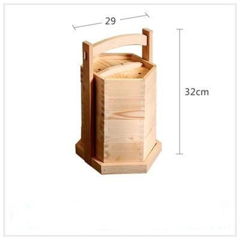 Chinesischer Bambusdampfer Wutai (2 Größen) – 29x32cm
